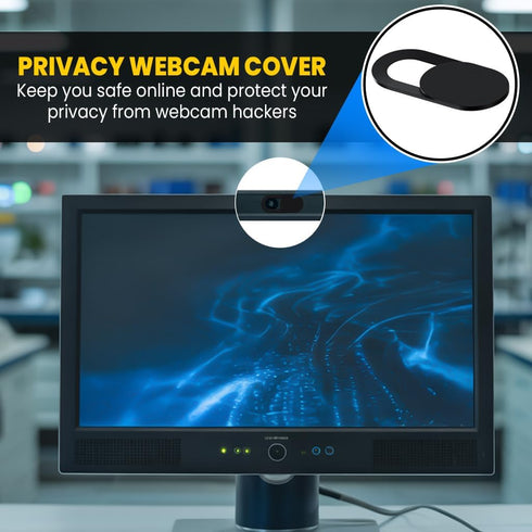 Tsyfro 0.03 Inch 3 Pack Ultra-Slim Laptop Camera Cover Slide | Thick | Upholds Digital Privacy | Compatible