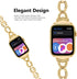 Light Compatible with Apple Watch Band 42mm/44mm/45mm/49mm - Diamond Rhinestone Bling Band for Ultra Series 8 7 6 SE 5