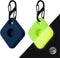 Silicone Case for Tile Pro 2020 & 2018, 2 Pack Anti-scratch Cover with Keychains, Carabiner (Navy/Fluorescent Green)