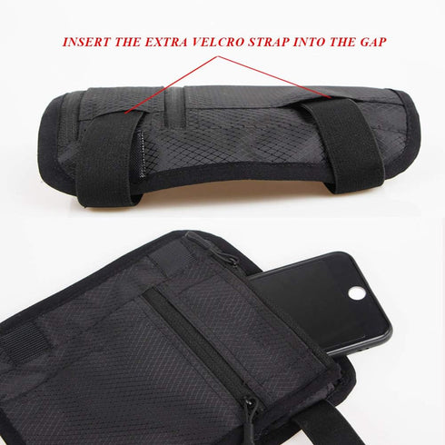 Non-Slip Band Smartphone Holder for Equestrian Riders, All Purpose Sport Bag Leg Pouch, Blue