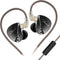 CCA Polaris in Ear Monitor, HiFi Stereo IEM Earphones with Dynamic Dual Driver, 4 Tuning Switches, Detachable Cable for