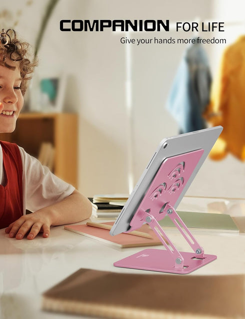 ToBeoneer 12 Inches. Adjustable Tablet Stand for Desk, Premium Aluminum Holder for iPads, Tablets, Kindles, Switch