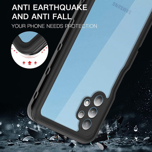 Ezanmull Samsung Galaxy A32 5G Waterproof Case – Rugged Full Body Underwater Protective Cover with Screen Protector