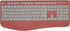 Impecca Pink Wireless Keyboard and Mouse Combo - Full-Sized Ergonomic Keyboard with Palm Rest, Spill Resistant