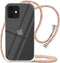 YESPURE for iPhone 11 Case - Clear Neck Hanging Adjustable Lanyard Crossbody Phone Cover for Women Girls