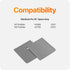 UPPERCASE GhostShield Premium Palm Rest Protector Skin Cover Set for MacBook Pro 16" 2023 2021, Space Gray