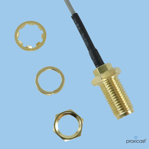 Proxicast 8 inch U.FL to SMA Female Ultra Low-Loss Coaxial Pigtail Jumper Cable for 4G, LTE, 5G, Bluetooth