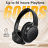 Soul Ultra Wireless 2 - Black Wireless Over Ear Bluetooth Headphones, 65 hrs Playtime, Low Latency, Deep Bass, Foldable