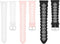 Compatible for RLQA Smart Watch Bands, Lamshaw 20mm Quick Release Silicone Lace Straps for IOWODO R30 Pro/OYV TGW008,