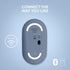 Logitech Pebble Wireless Mouse, Silent Slim Computer Mouse with Bluetooth or 2.4 GHz Receiver for