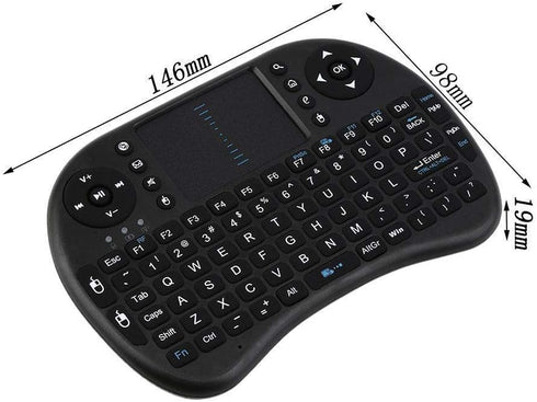 Mini Wireless Keyboard, 2.4GHz Controller with Touchpad Mouse Combo, Compatible with Android TV Box, Smart TV