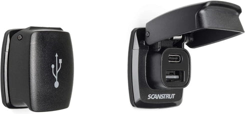 Scanstrut Flip Pro Fast Charge Dual USB Socket for Quick Charging