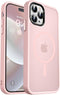 MOCCA iPhone 14 Pro Max Case - Pink, 10FT Military Grade, Slim Shockproof, Translucent Matte, Compatible with MagSafe.