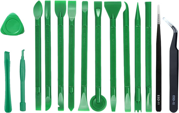 15 Pcs Antistatic Spudger Plastic Opening Pry Tool Set for Touch Screen or Case Cleaning, Prying Tool for iPhone
