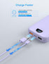 Ffnpua 10000mAh Pack 5 4 Portable Charger with Wall Plug, USB C Power Bank Fast Charging, External Battery with Built