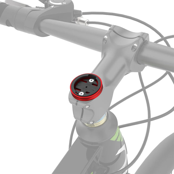 Bike Stem Top Cap Mount for Garmin, Compatible with Garmin 25, 200, 130, 500, 510, 520, 800, 1000, Red