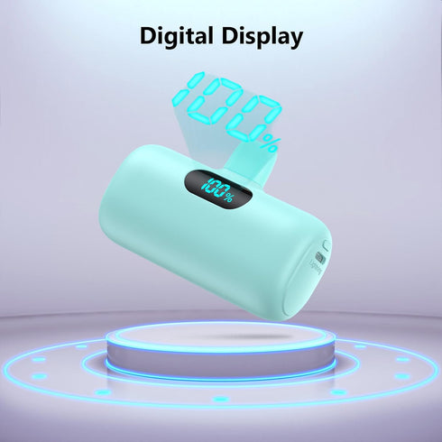 HETP iPhone,5000mAh Pack,LCD 14/14 Max/13/13 Pro/12 Pro/11/XS/XR/X/8/7/6 Mini Portable Charger for PD Fast Charging