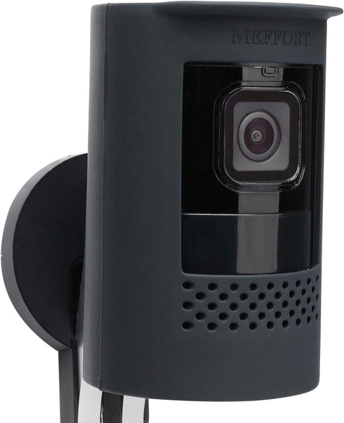 Silicone Skin Case Cover for Ring Stick Up Camera Battery (2nd Generation) - Black (1 Pack)