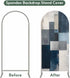 Jnbasdffb 7.2 Blue Gray Beige Wedding Arch Cover,Stretchy Spandex Arch Backdrop Stand Covers FT,Retro Abstract