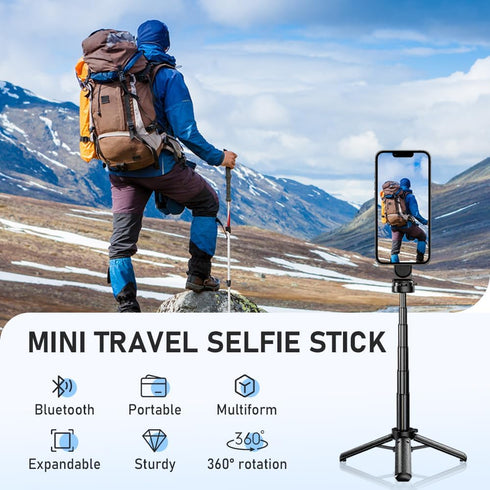 ehnoge 2025 4 1 360 New in Multifunctional Magnetic Selfie Stick, Universal Rotation Phone Tripod with Remote Control