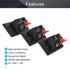 Fielect Speaker Spring Terminals Clip, 2 Way Terminals Strip Block Jointing Clamp Test Clip Jack Socket Push Release