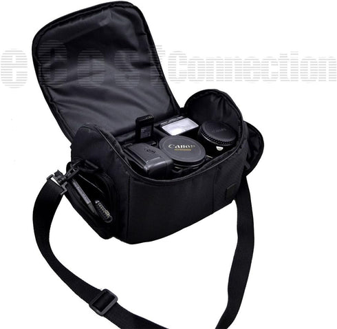 Deluxe Large Padded Carrying Bag for Nikon, Sony, Pentax, Olympus, Panasonic, Samsung, Canon DSLR Cameras &