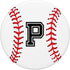 Baseball Player Letter P Initial Gifts PopSockets PopGrip: Swappable Grip for Phones