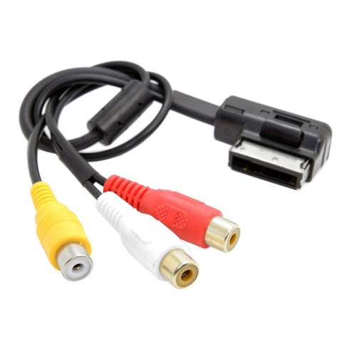 cablecc AMI MMI to 3 RCA Audio Video Cable, Female DVD Video and Audio Input for Audi A1 A7 A8 VW
