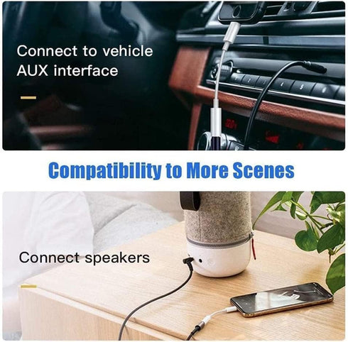 Headphones Adapter, 2 Pack Lightning to 3.5 mm Audio Aux Adapter Dongle for iPhone 14 13 12 11 Pro