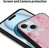 Aoldimu 15 6.1",Pink 15 Bow Phone Case for iPhone Aesthetic Cute Ribbon Bowknot Pattern Print Design Girly Cover