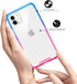 Salawat Clear iPhone 11 Case - Cute Gradient Anti Scratch Slim Cover with Reinforced TPU Bumper for iPhone 11