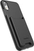 ENCASED iPhone XR Wallet Case (2018), Ultra Durable Cover with Card Holder Slot for 4 Credit Cards (Phantom Black)