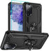 Samsung Galaxy S20 FE Case, Black Military Grade Shockproof with HD Screen Protector & Ring