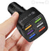 Car Charger Adapter, 2 Pack Alanph QC3.0 Multi Port Fast Charging USB Charger for iPhone, Android, Samsung, iPad