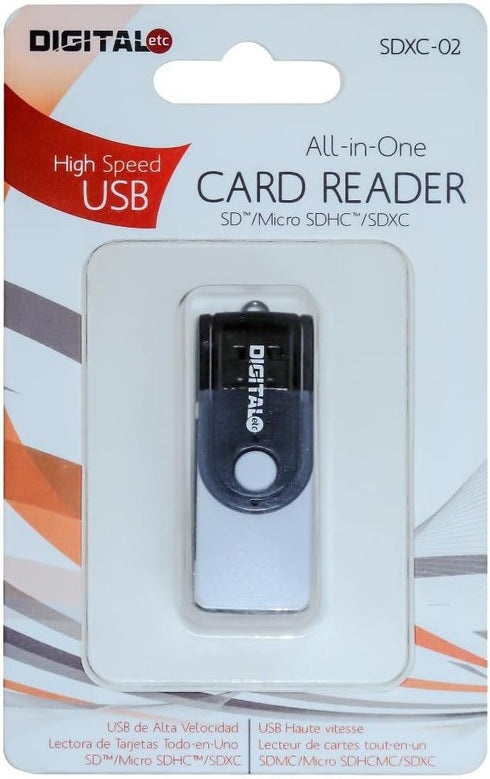 Digital Etc 8 10 (TS8GSDU1) 9-in-1 Set Transcend GB High Speed UHS Flash Memory Card and High-Speed USB Card Reader