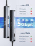 USB C Hub Ethernet, 6 in 1 Laptop Docking Station, Dockteck USB C Multiport Adapter with 4K HDMI, 100W PD, and USB Ports