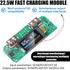 UrbanHui 22 5W USB Power Bank Module Fast Charging Stepdown Converter With Integrated Protection Circuits, Multiple