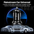 4 Port USB Car Charger Adapter, Car Charger USB C with Voltage Display PD 3.0 & QC 3.0 Fast Charging for iPhone,