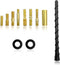 Sylvil Car Spiral Antenna, Flexible 7 Inches PVC Radio Antenna Toppers with Screw,