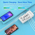 10-Port USB Wall Charger Station with Rapid Charging, Auto Detect Technology, Family-Sized USB Ports for Multiple