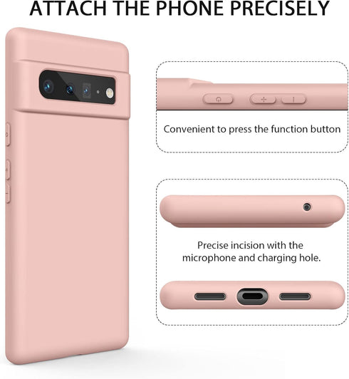 Amzpas TPU Case for Google Pixel 6 Pro, Durable Shockproof Phone Cover, Soft Anti-Scratch for Women Men