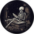 Librarian Skeleton Gothic Aesthetic PopSockets Standard PopGrip for Book Lovers
