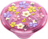 PopSockets Translucent Phone Grip with Expanding Kickstand, for Phone, Translucent PopGrip - Pink Ditsy Floral