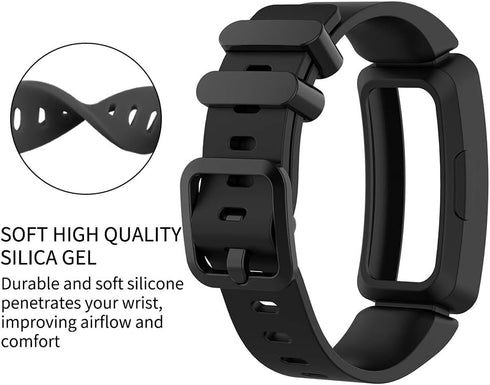 Watbro Compatible with Fitbit Ace 2 Bands for Kids 6+, Colorful Sport Wristbands Replacement Strap