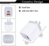 USB C Power Adapter, 3Pack 20W 2 Port PD&QC 3.0 Fast Charging Block Wall Charger for iPhone and Samsung Galaxy