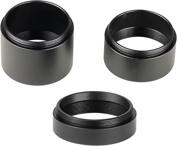 T2 Thread Spacer Ring/Extension Tube Kit, M42x0.75 on Both Sides, Length 10mm 20mm 30mm