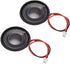 uxcell 2pcs 1W 8 Ohm DIY Magnetic Speaker 28mm Round Shape Replacement Loudspeaker with PH2.0/1.25mm-2P Terminal Line
