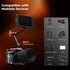 K&F CONCEPT 9.8" 1/4" 3/8" 360 Magic Arm Clamp Kit with & Thread Screw Ball Heads Articulating Magic Arm Camera Mount
