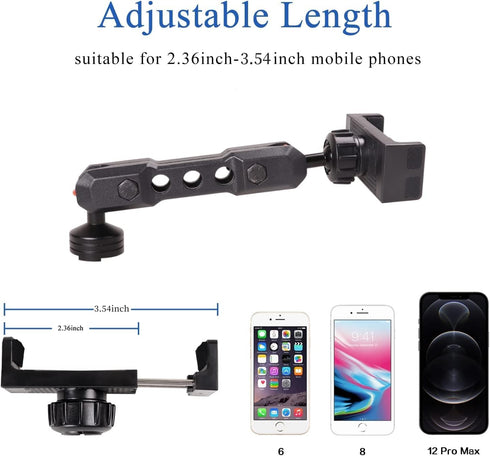 Phone Holder for Ford Bronco 2021-2024 - Dash Mount, 360° Adjustable Phone Mount Interior Accessories