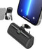 Small Portable Charger for iPhone, 5000mAh Mini Battery Pack with Built-in Metal Stand, MFi Certified Compact Power